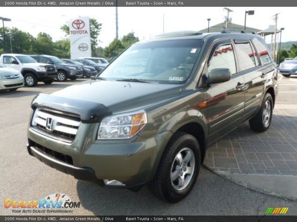 2006 Honda Pilot EX-L 4WD Amazon Green Metallic / Olive Photo #3