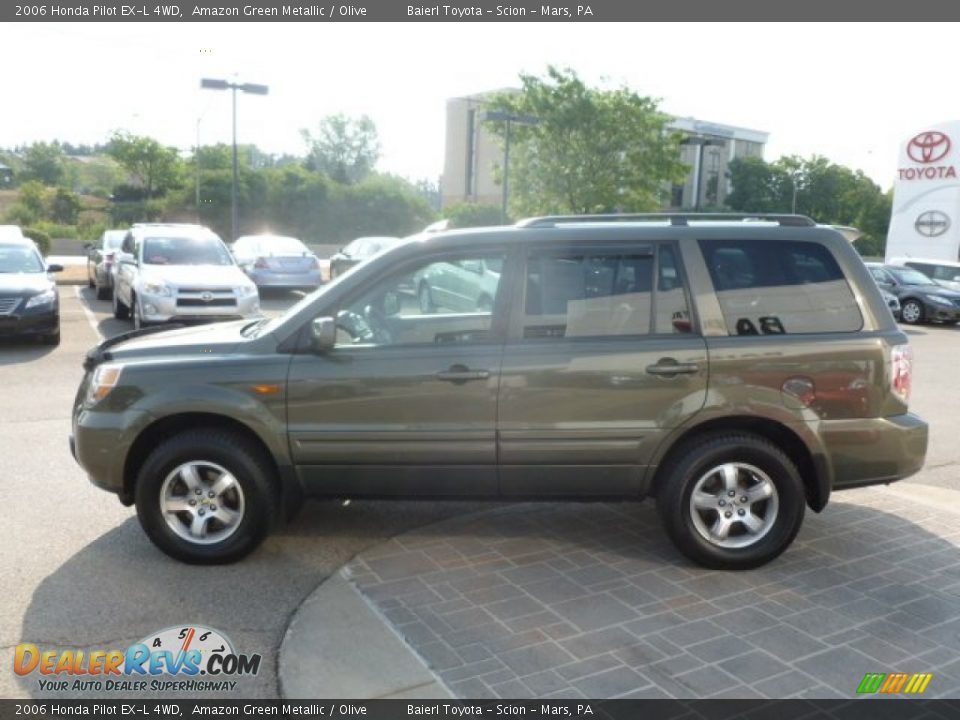 2006 Honda Pilot EX-L 4WD Amazon Green Metallic / Olive Photo #4