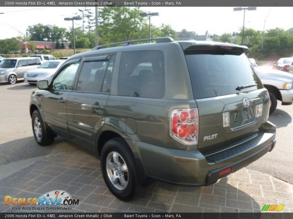 2006 Honda Pilot EX-L 4WD Amazon Green Metallic / Olive Photo #5