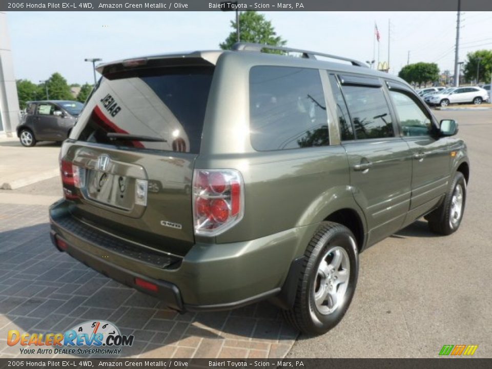 2006 Honda Pilot EX-L 4WD Amazon Green Metallic / Olive Photo #7
