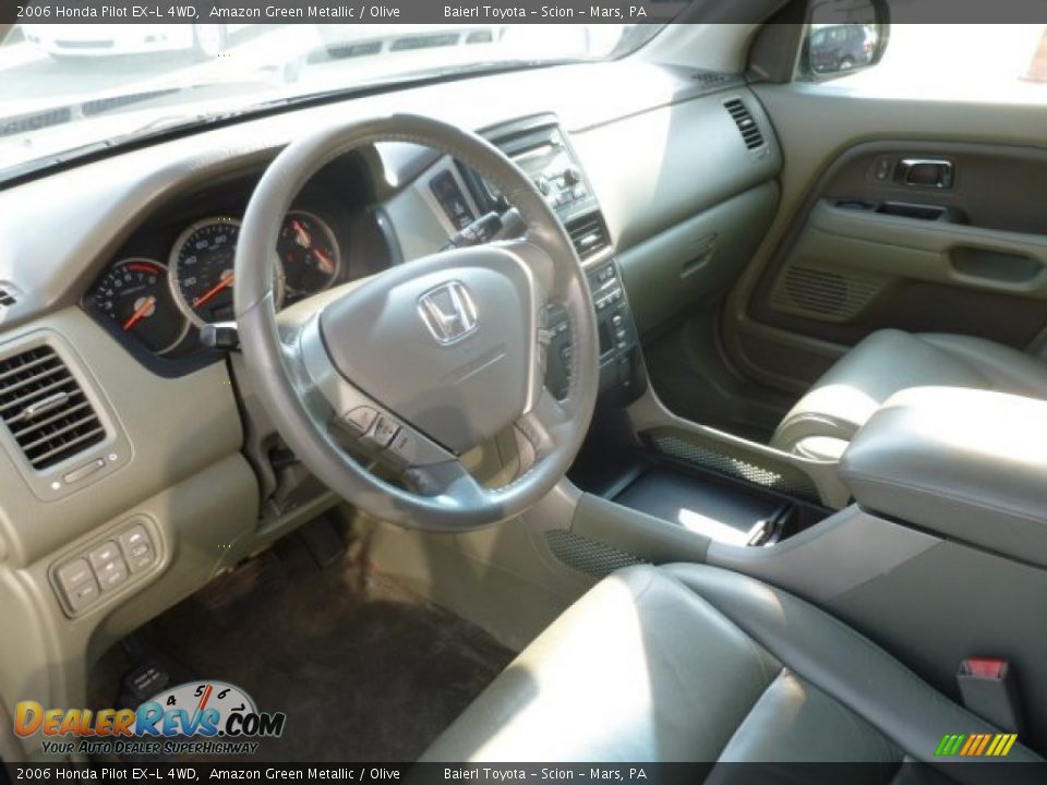 2006 Honda Pilot EX-L 4WD Amazon Green Metallic / Olive Photo #17