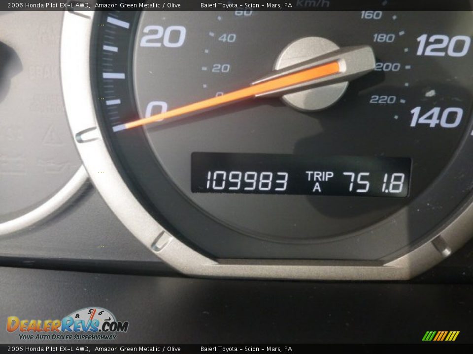 2006 Honda Pilot EX-L 4WD Amazon Green Metallic / Olive Photo #20