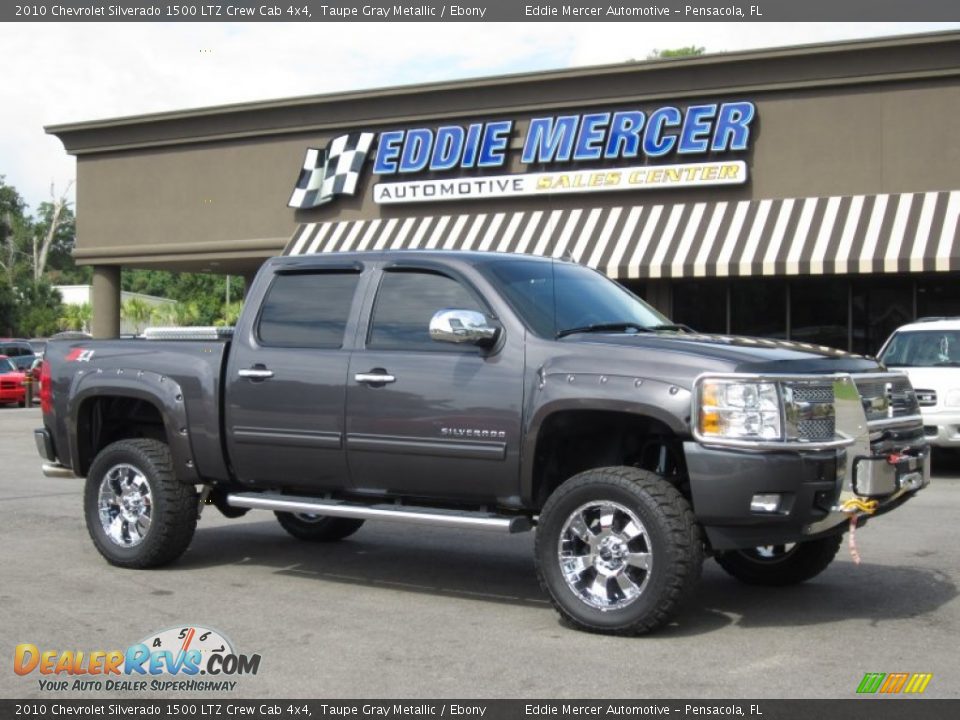 2010 Chevrolet Silverado 1500 LTZ Crew Cab 4x4 Taupe Gray Metallic / Ebony Photo #1