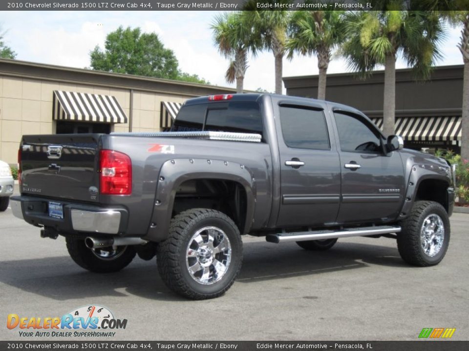 2010 Chevrolet Silverado 1500 LTZ Crew Cab 4x4 Taupe Gray Metallic / Ebony Photo #6