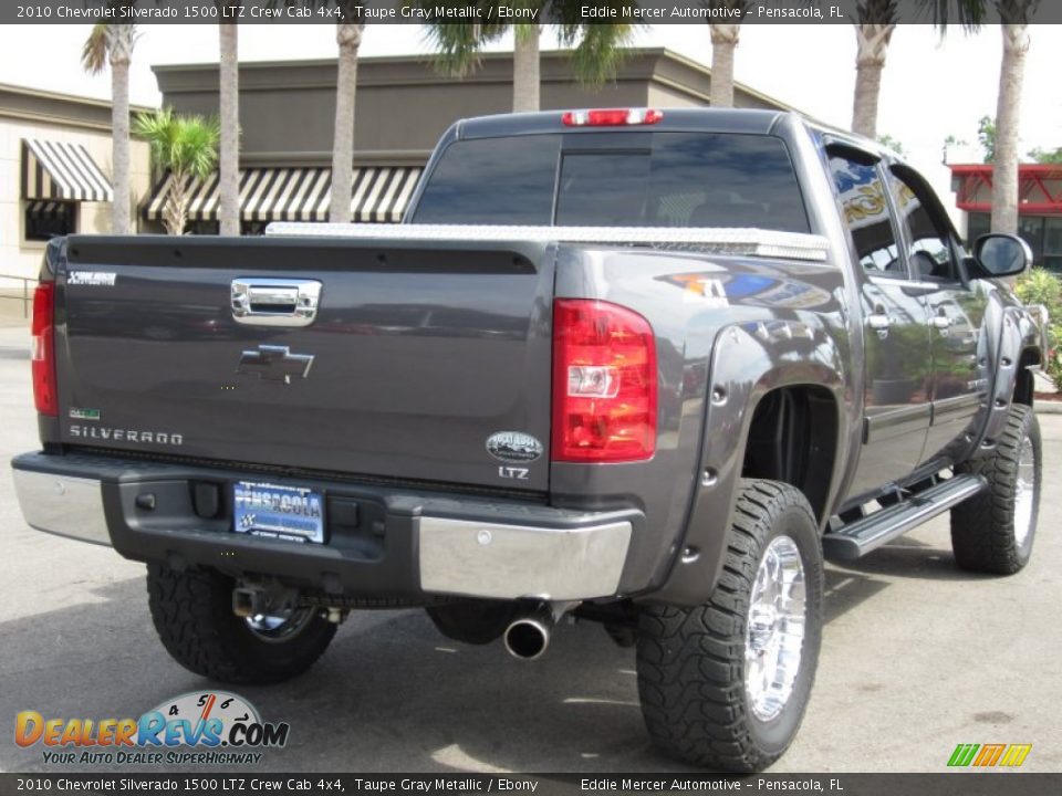 2010 Chevrolet Silverado 1500 LTZ Crew Cab 4x4 Taupe Gray Metallic / Ebony Photo #7