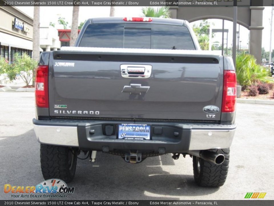 2010 Chevrolet Silverado 1500 LTZ Crew Cab 4x4 Taupe Gray Metallic / Ebony Photo #8