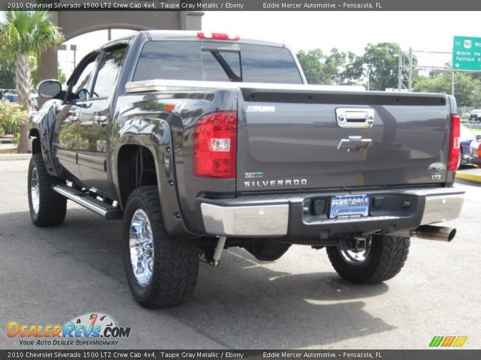 2010 Chevrolet Silverado 1500 LTZ Crew Cab 4x4 Taupe Gray Metallic / Ebony Photo #9