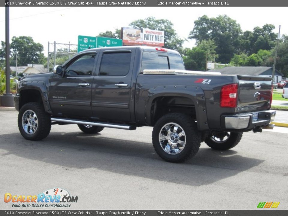 2010 Chevrolet Silverado 1500 LTZ Crew Cab 4x4 Taupe Gray Metallic / Ebony Photo #10