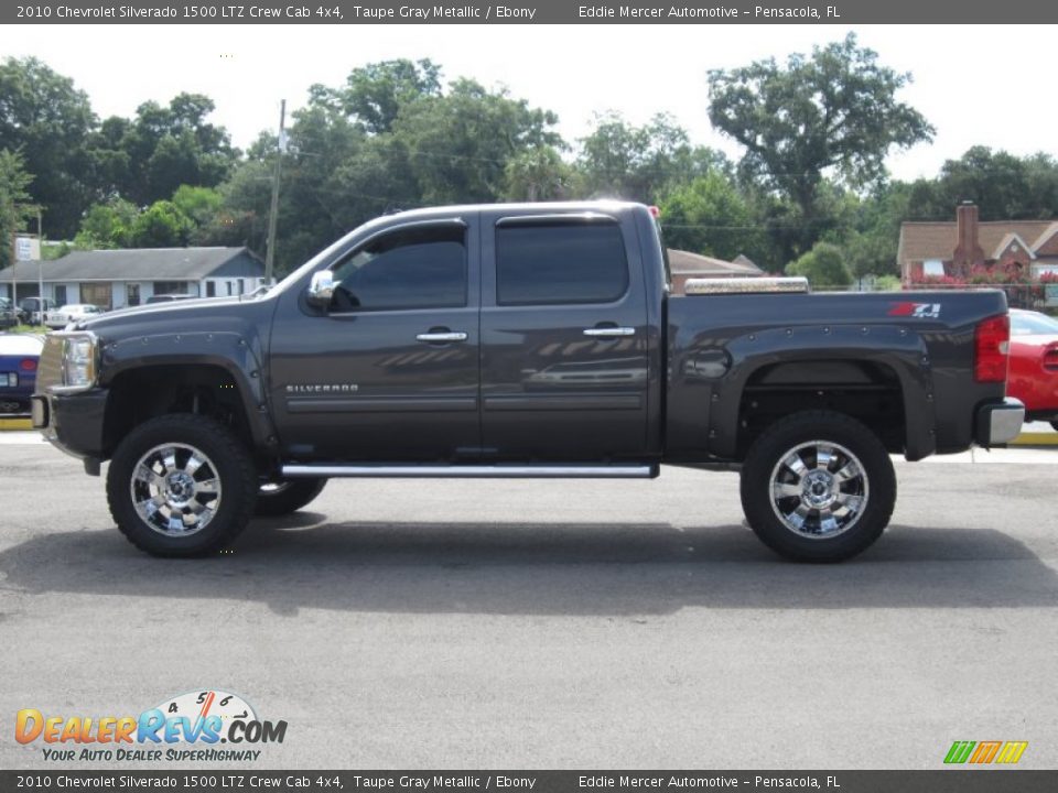 2010 Chevrolet Silverado 1500 LTZ Crew Cab 4x4 Taupe Gray Metallic / Ebony Photo #11