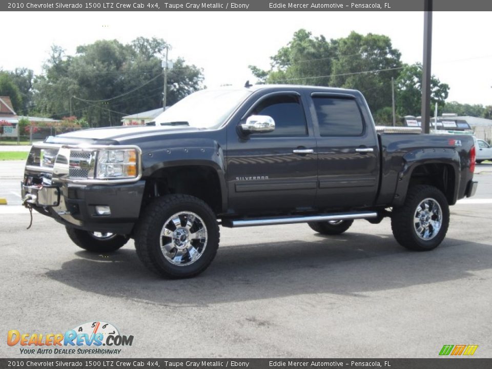 2010 Chevrolet Silverado 1500 LTZ Crew Cab 4x4 Taupe Gray Metallic / Ebony Photo #12