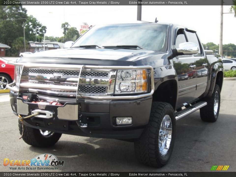 2010 Chevrolet Silverado 1500 LTZ Crew Cab 4x4 Taupe Gray Metallic / Ebony Photo #13