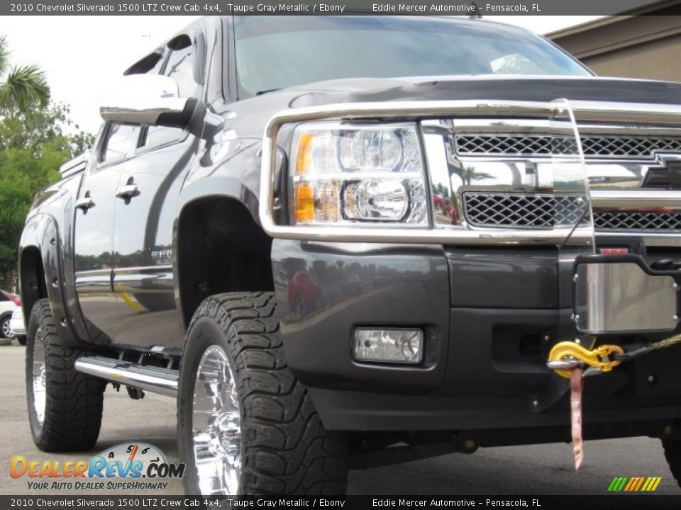 2010 Chevrolet Silverado 1500 LTZ Crew Cab 4x4 Taupe Gray Metallic / Ebony Photo #14