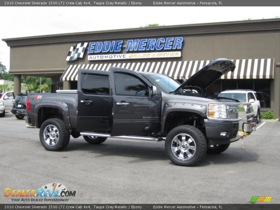 2010 Chevrolet Silverado 1500 LTZ Crew Cab 4x4 Taupe Gray Metallic / Ebony Photo #21