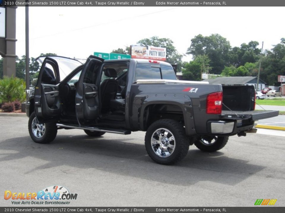 2010 Chevrolet Silverado 1500 LTZ Crew Cab 4x4 Taupe Gray Metallic / Ebony Photo #25