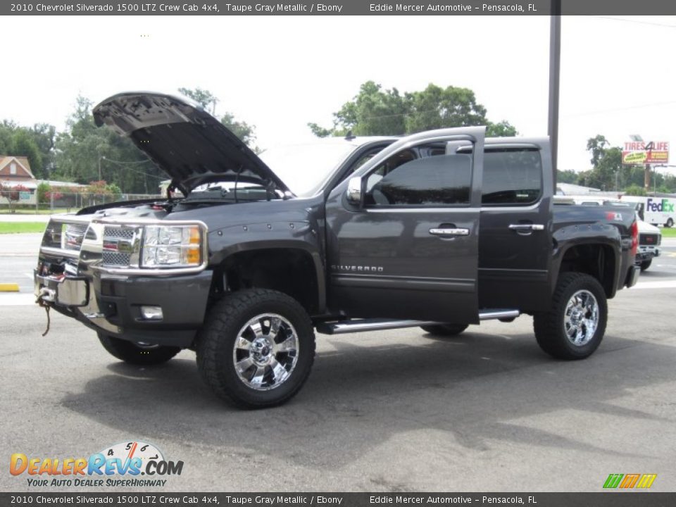 2010 Chevrolet Silverado 1500 LTZ Crew Cab 4x4 Taupe Gray Metallic / Ebony Photo #27