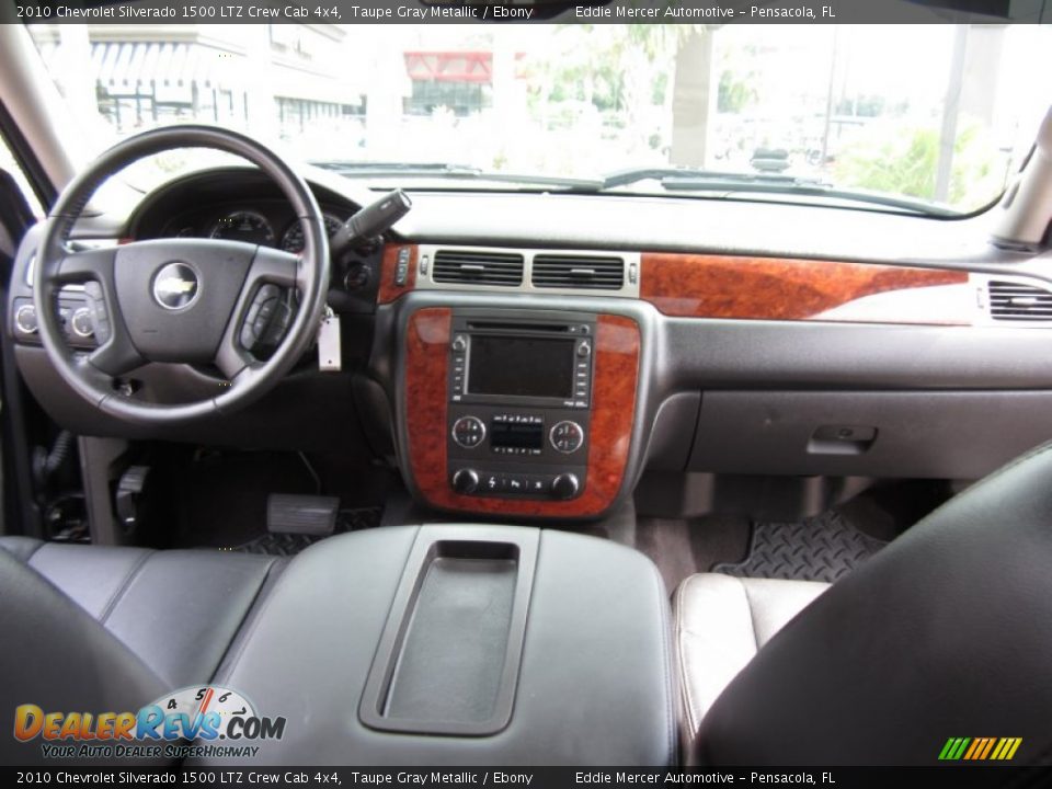 2010 Chevrolet Silverado 1500 LTZ Crew Cab 4x4 Taupe Gray Metallic / Ebony Photo #33