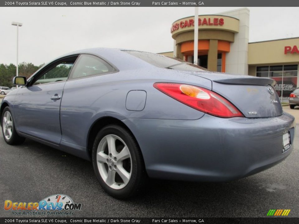 2004 Toyota Solara SLE V6 Coupe Cosmic Blue Metallic / Dark Stone Gray Photo #2