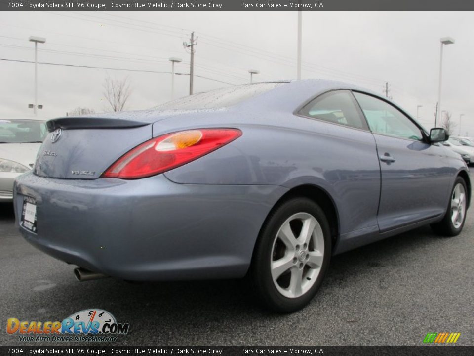2004 Toyota Solara SLE V6 Coupe Cosmic Blue Metallic / Dark Stone Gray Photo #3
