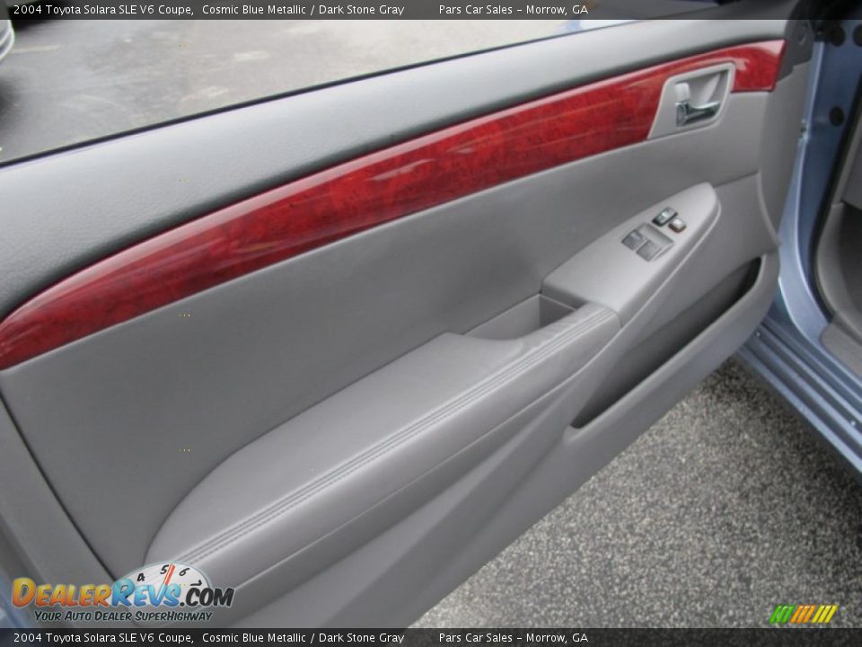 2004 Toyota Solara SLE V6 Coupe Cosmic Blue Metallic / Dark Stone Gray Photo #7