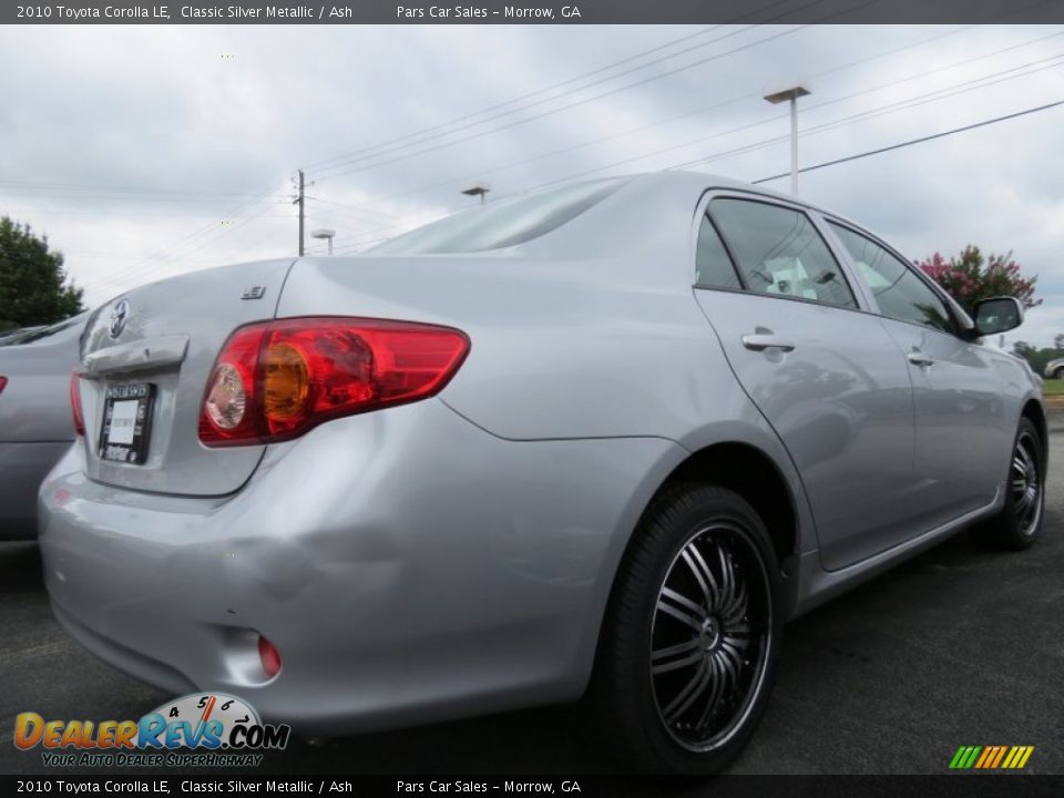 2010 Toyota Corolla LE Classic Silver Metallic / Ash Photo #3