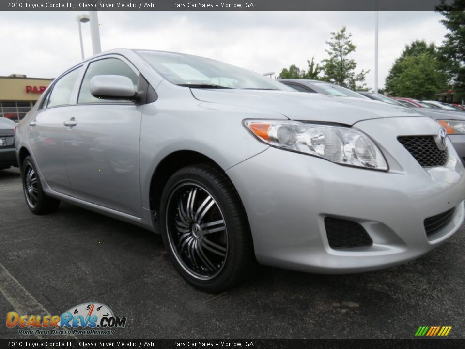 2010 Toyota Corolla LE Classic Silver Metallic / Ash Photo #4