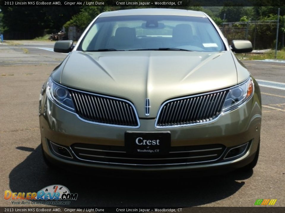 2013 Lincoln MKS EcoBoost AWD Ginger Ale / Light Dune Photo #3
