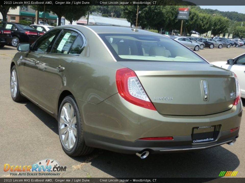 2013 Lincoln MKS EcoBoost AWD Ginger Ale / Light Dune Photo #7