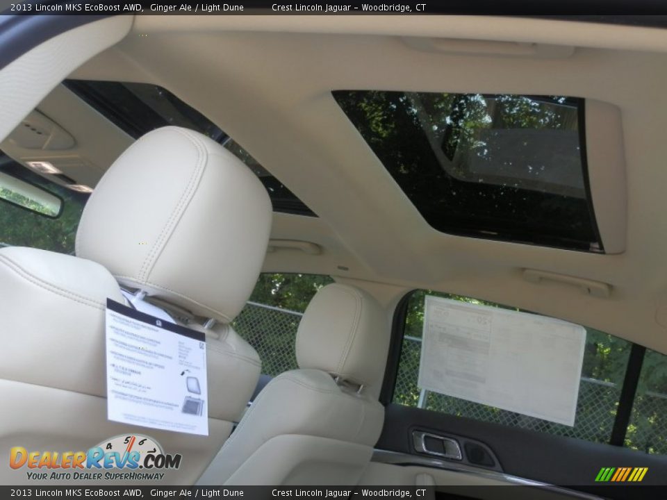 2013 Lincoln MKS EcoBoost AWD Ginger Ale / Light Dune Photo #12