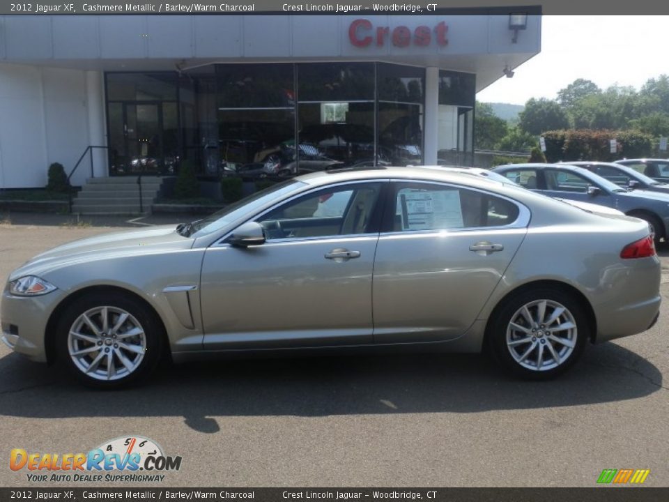 2012 Jaguar XF Cashmere Metallic / Barley/Warm Charcoal Photo #1