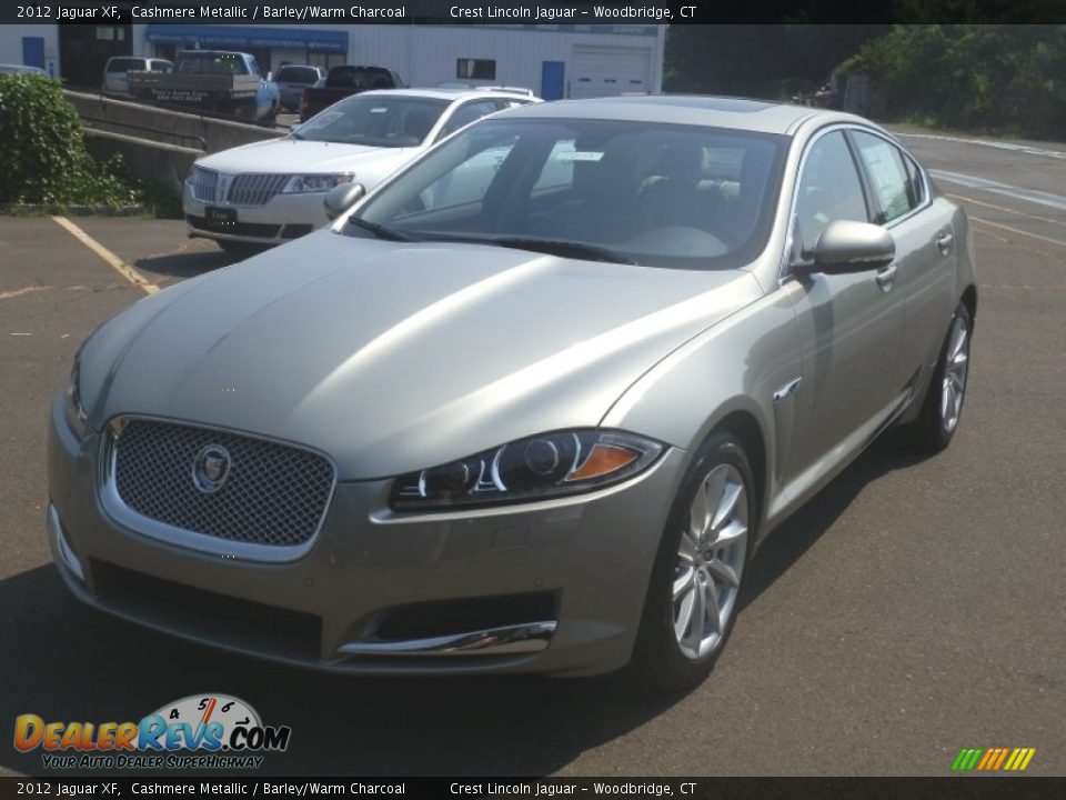 2012 Jaguar XF Cashmere Metallic / Barley/Warm Charcoal Photo #2