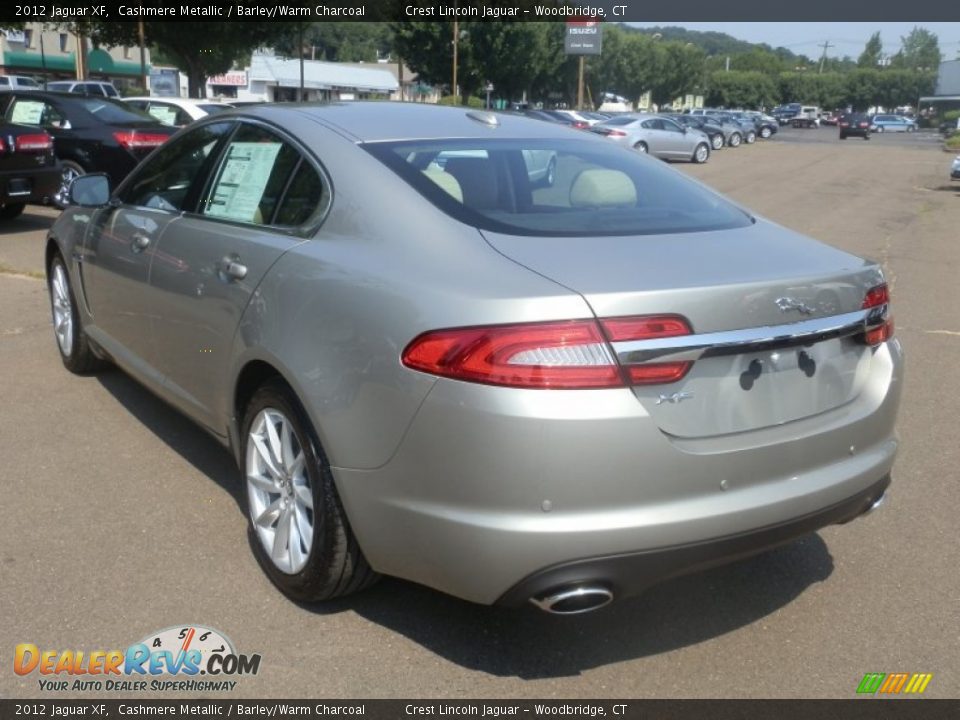 2012 Jaguar XF Cashmere Metallic / Barley/Warm Charcoal Photo #6