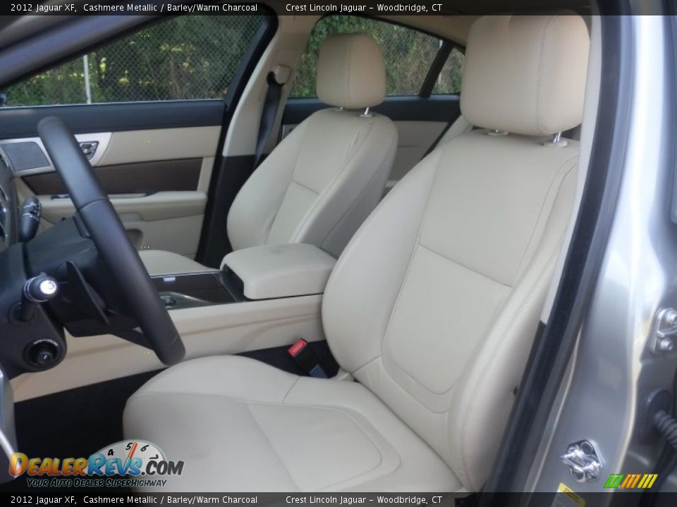 2012 Jaguar XF Cashmere Metallic / Barley/Warm Charcoal Photo #8