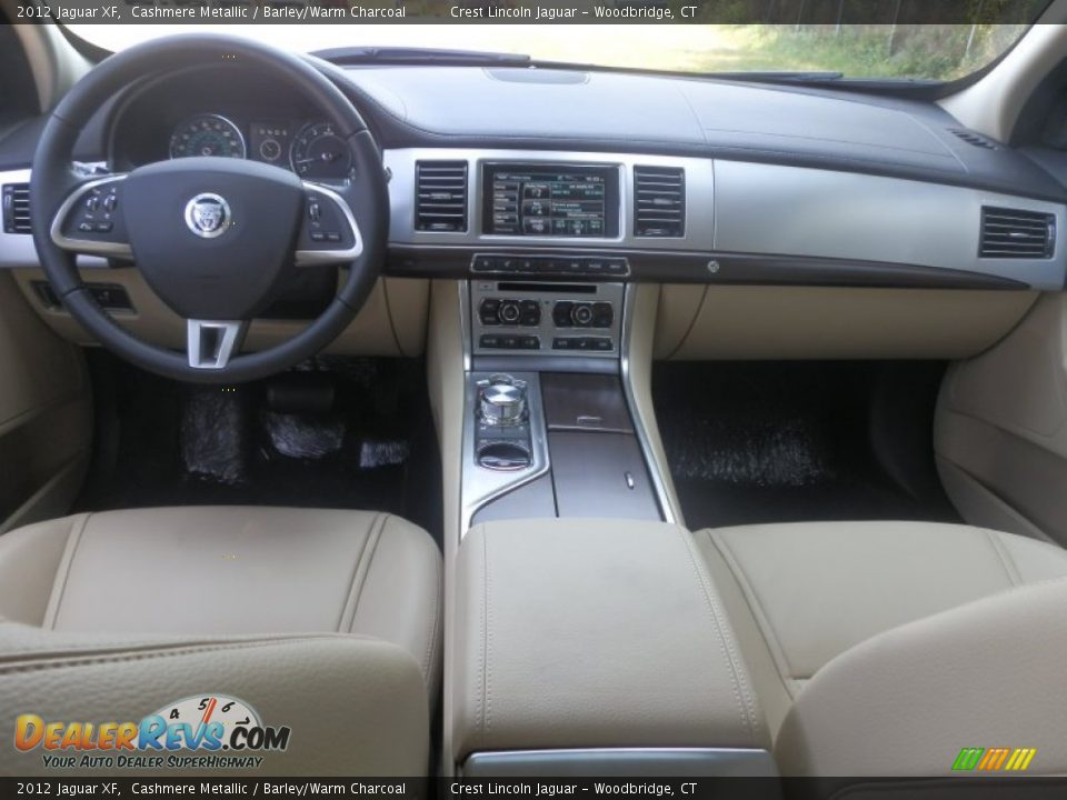 2012 Jaguar XF Cashmere Metallic / Barley/Warm Charcoal Photo #10