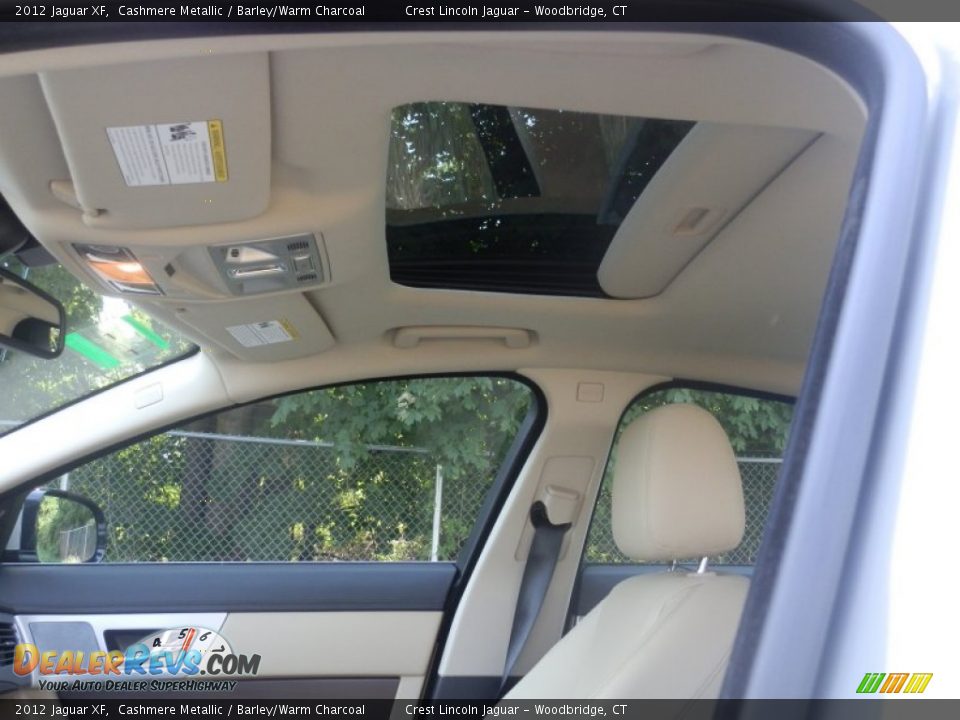 2012 Jaguar XF Cashmere Metallic / Barley/Warm Charcoal Photo #11