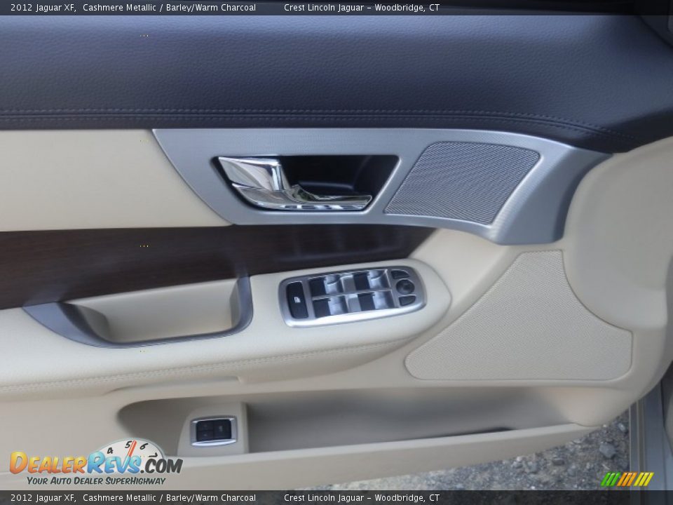 2012 Jaguar XF Cashmere Metallic / Barley/Warm Charcoal Photo #12