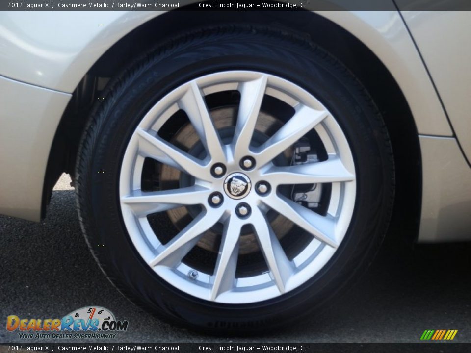 2012 Jaguar XF Cashmere Metallic / Barley/Warm Charcoal Photo #15