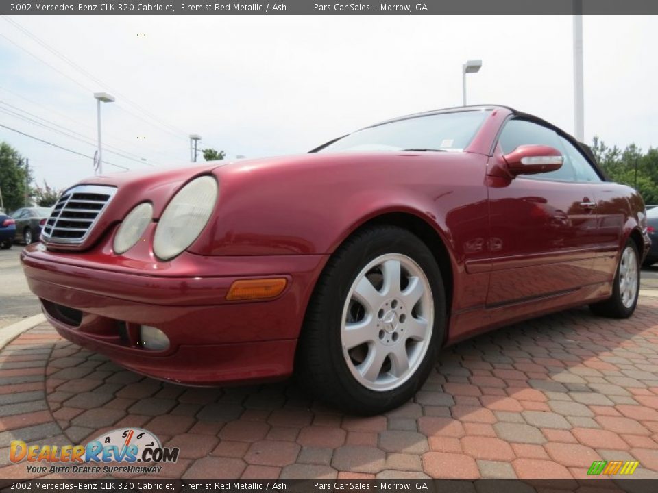 2002 Mercedes-Benz CLK 320 Cabriolet Firemist Red Metallic / Ash Photo #1