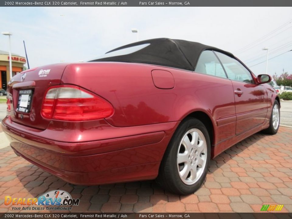 2002 Mercedes-Benz CLK 320 Cabriolet Firemist Red Metallic / Ash Photo #3