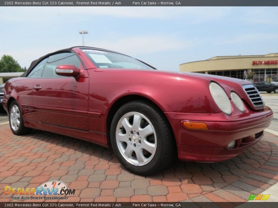 2002 Mercedes-Benz CLK 320 Cabriolet Firemist Red Metallic / Ash Photo #4