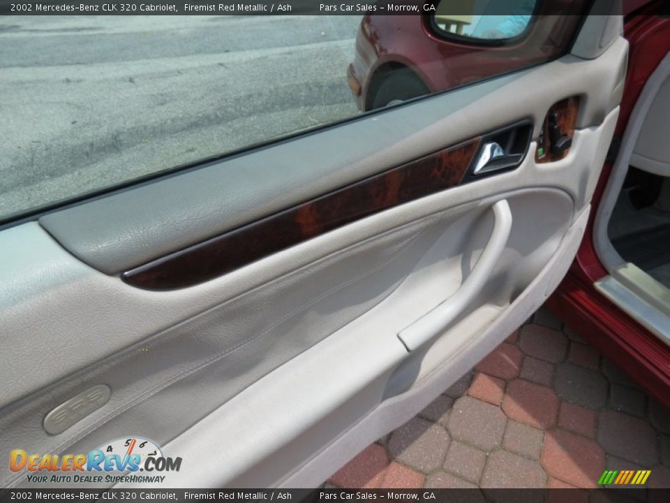 2002 Mercedes-Benz CLK 320 Cabriolet Firemist Red Metallic / Ash Photo #7