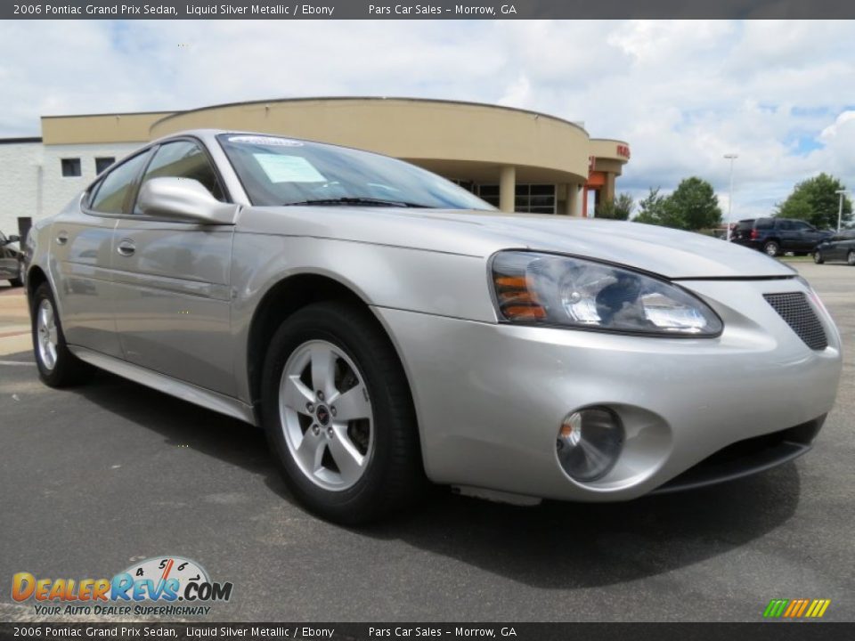 2006 Pontiac Grand Prix Sedan Liquid Silver Metallic / Ebony Photo #4