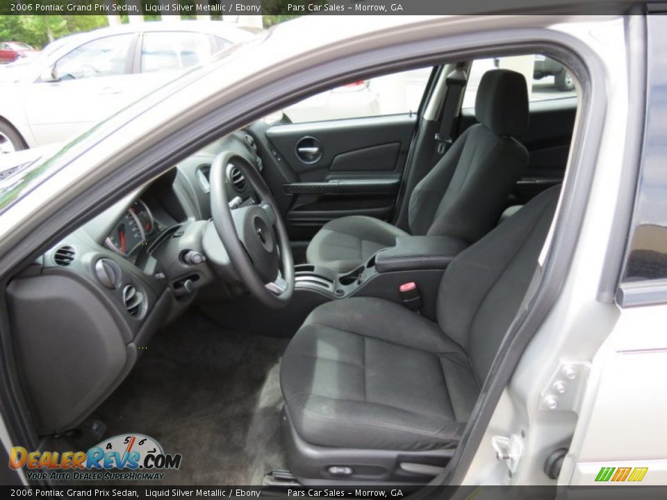 2006 Pontiac Grand Prix Sedan Liquid Silver Metallic / Ebony Photo #6