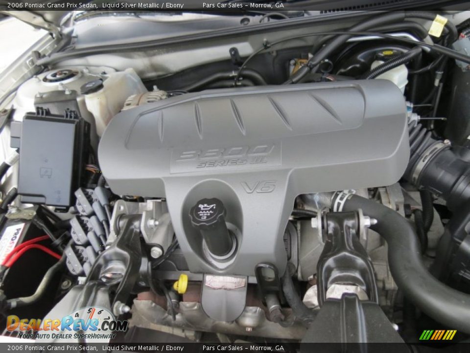 2006 Pontiac Grand Prix Sedan Liquid Silver Metallic / Ebony Photo #13