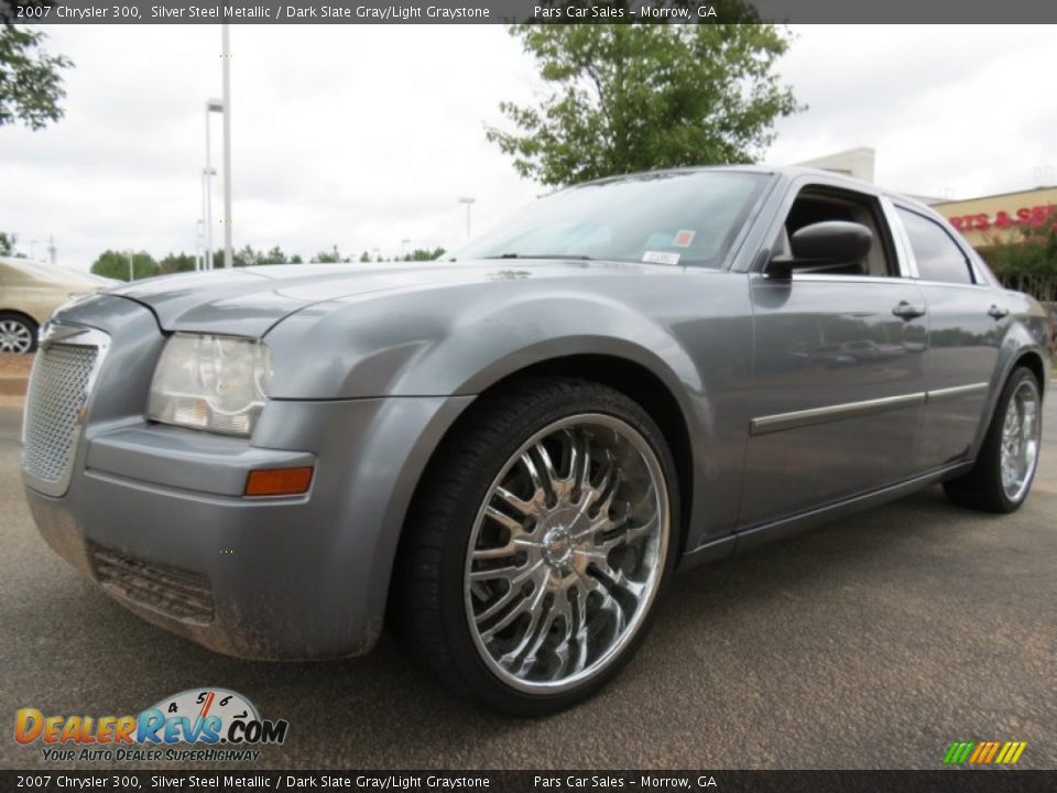 2007 Chrysler 300 Silver Steel Metallic / Dark Slate Gray/Light Graystone Photo #1