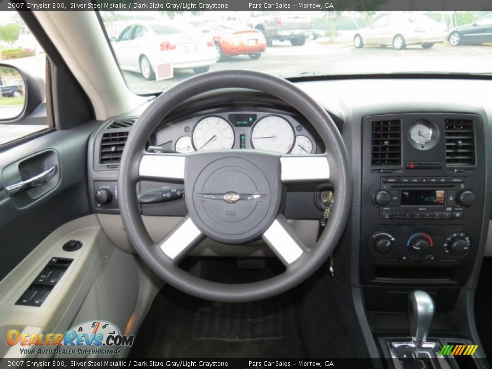 2007 Chrysler 300 Silver Steel Metallic / Dark Slate Gray/Light Graystone Photo #12