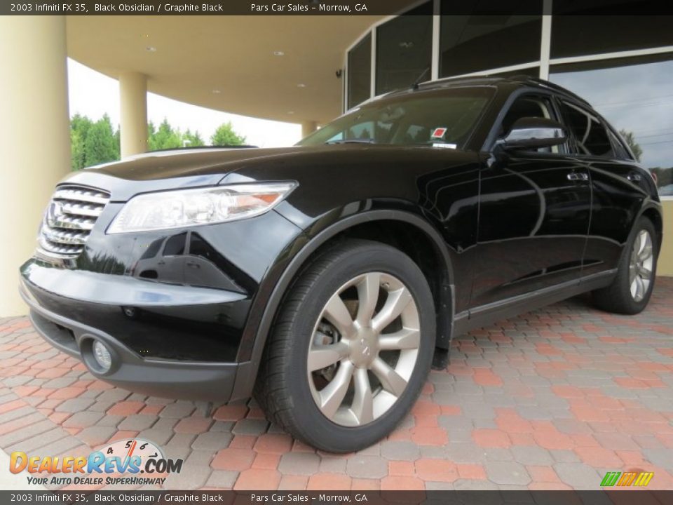 2003 Infiniti FX 35 Black Obsidian / Graphite Black Photo #1