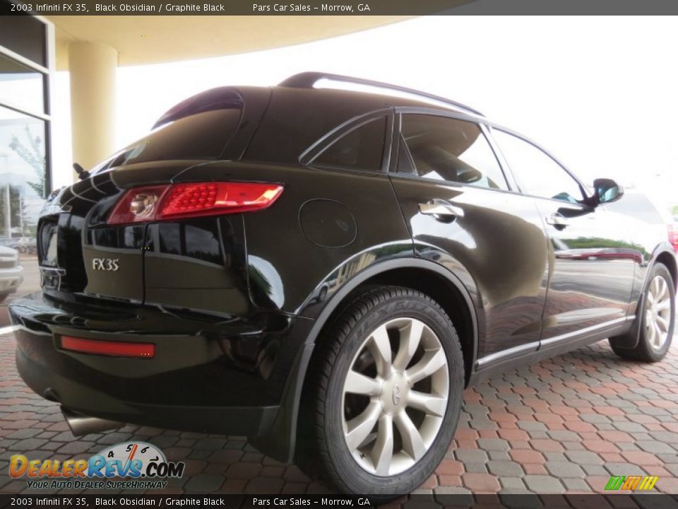 2003 Infiniti FX 35 Black Obsidian / Graphite Black Photo #3