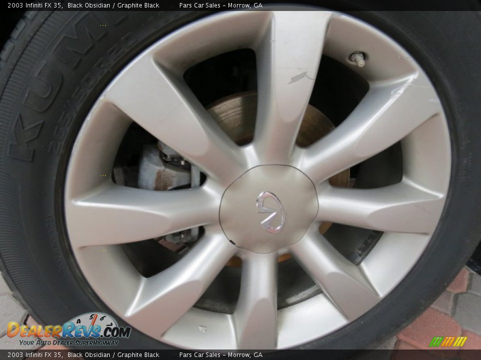 2003 Infiniti FX 35 Black Obsidian / Graphite Black Photo #5