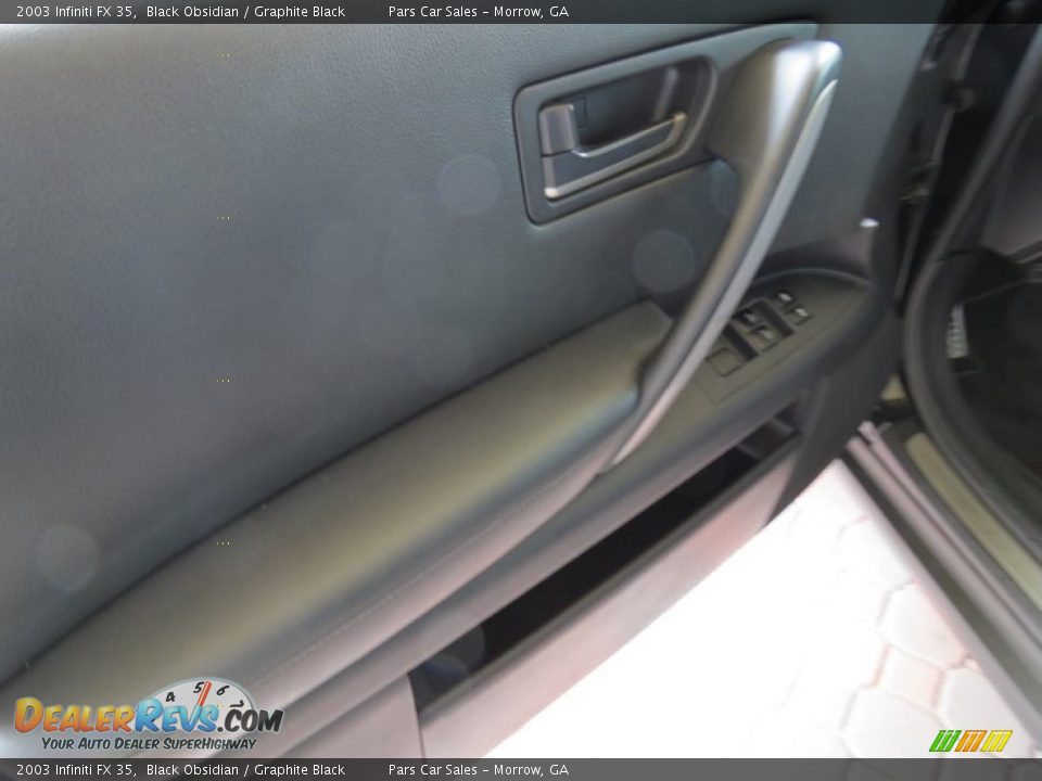 2003 Infiniti FX 35 Black Obsidian / Graphite Black Photo #7