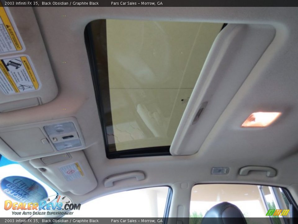 2003 Infiniti FX 35 Black Obsidian / Graphite Black Photo #8